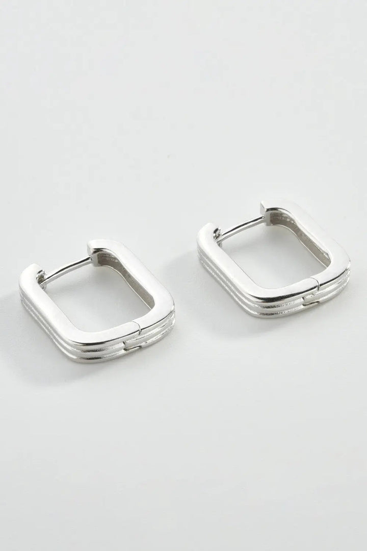 925 Sterling Silver Geometric Earrings LOVCIA