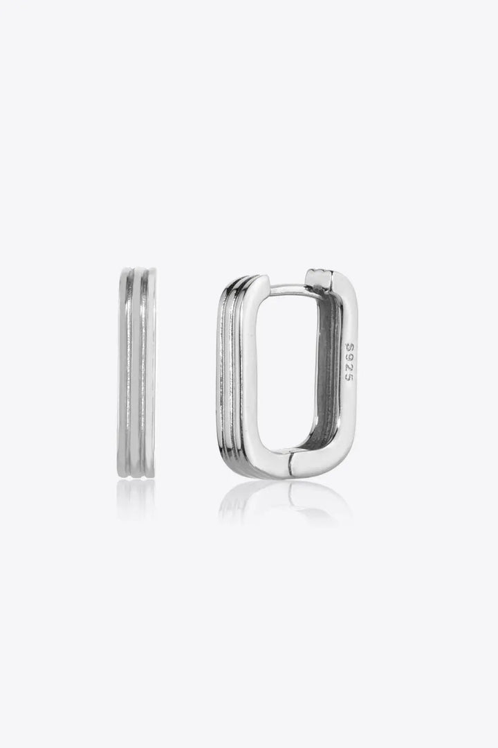 925 Sterling Silver Geometric Earrings LOVCIA