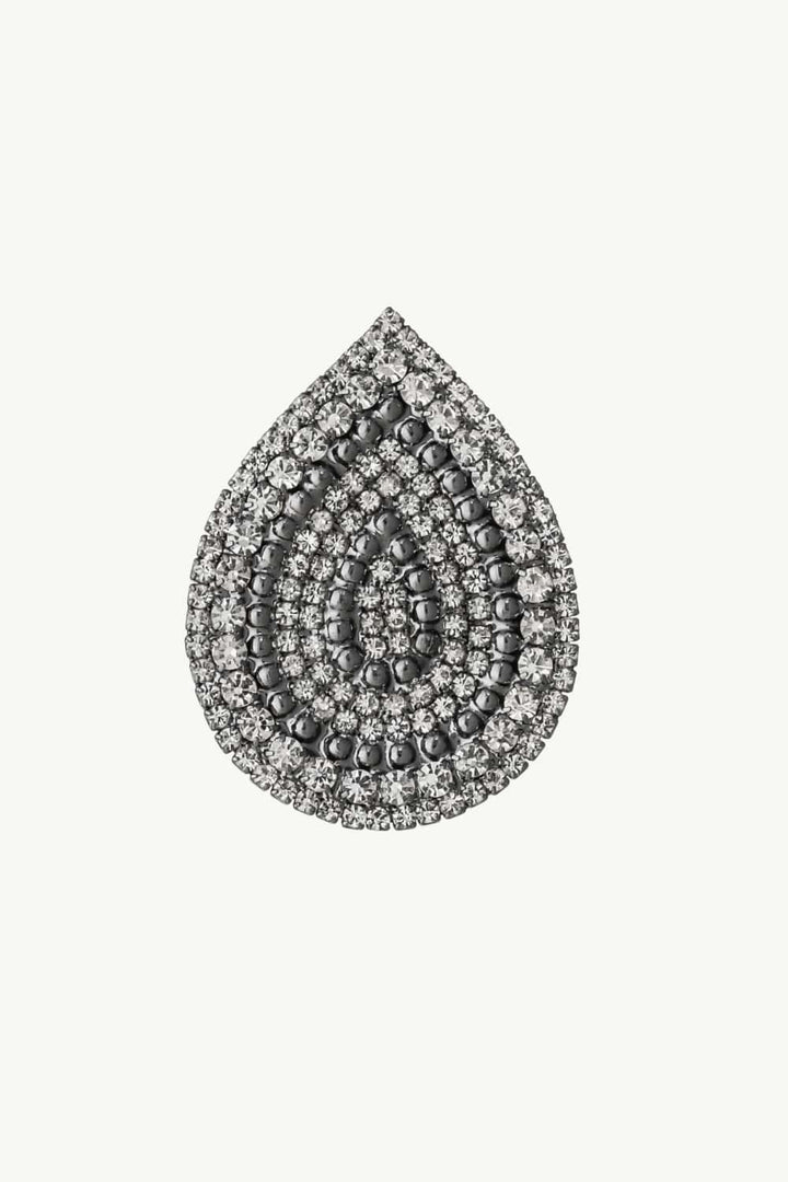 Wonderful Life Inlaid Cubic Zirconia Teardrop Stud Earrings LOVCIA