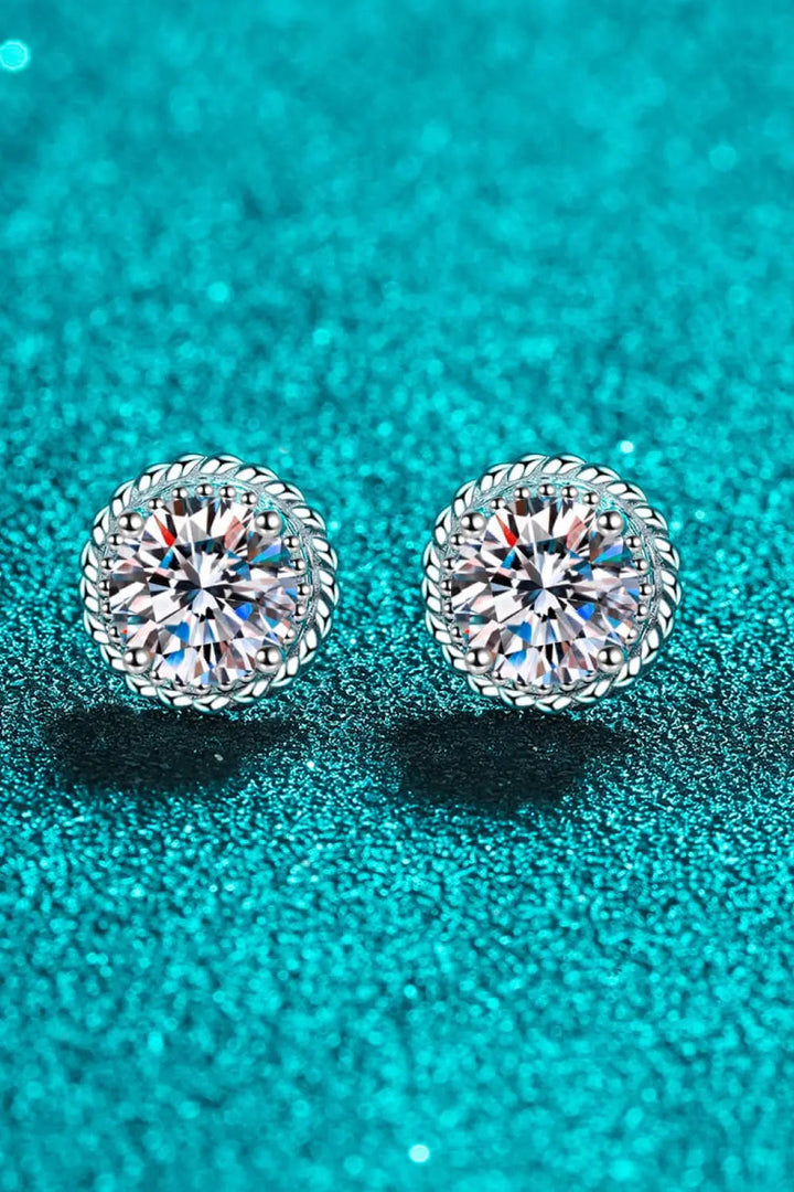 2 Carat Moissanite 925 Sterling Silver Stud Earrings LOVCIA