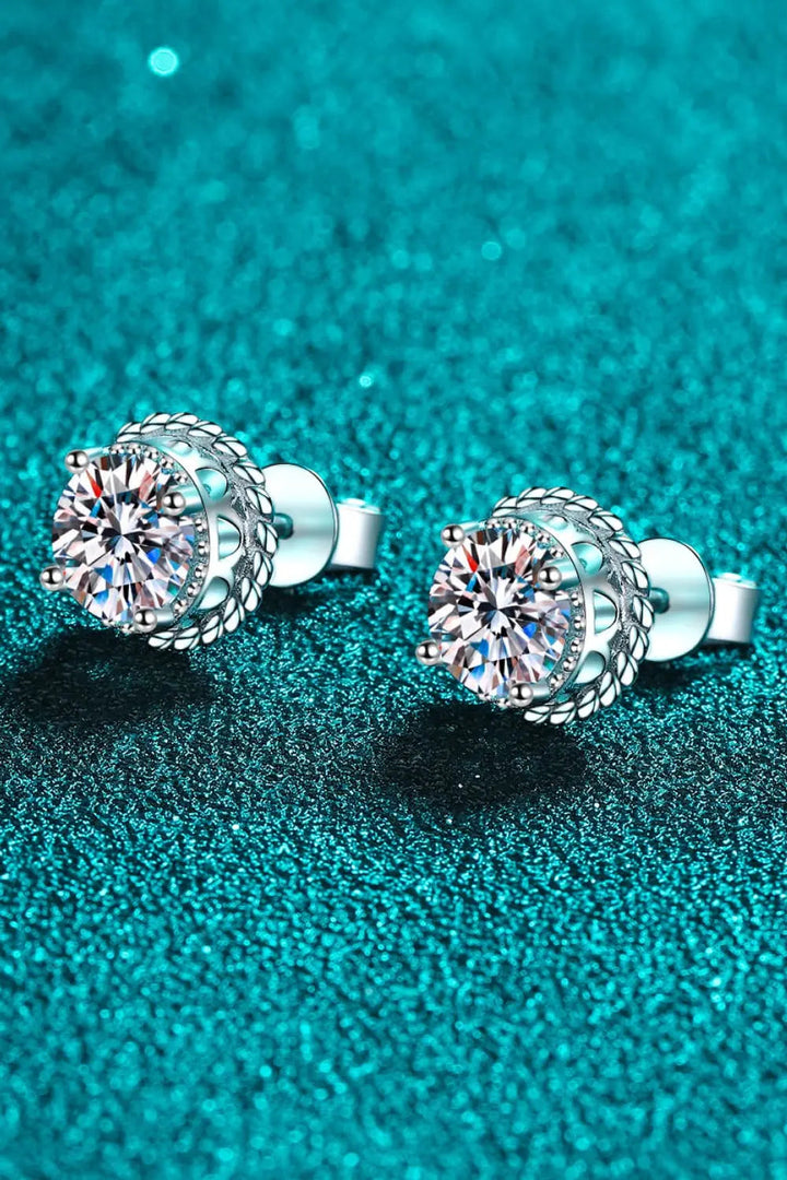 2 Carat Moissanite 925 Sterling Silver Stud Earrings LOVCIA