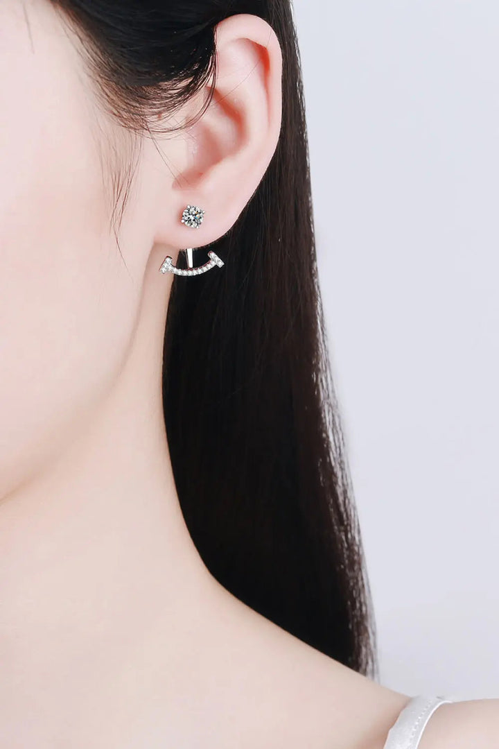 Two Ways To Wear Moissanite Earrings LOVCIA