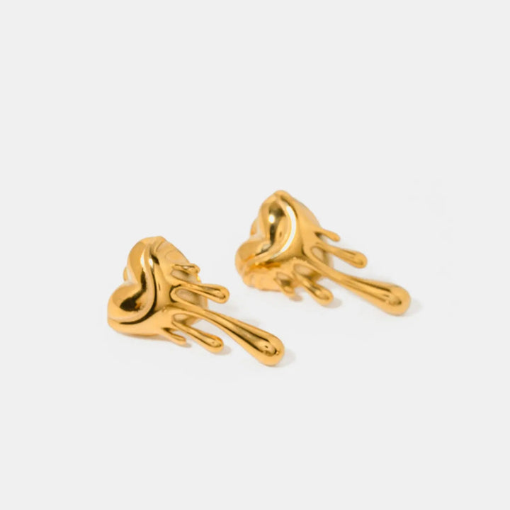 Heart Shape 18K Gold-Plated Earrings LOVCIA