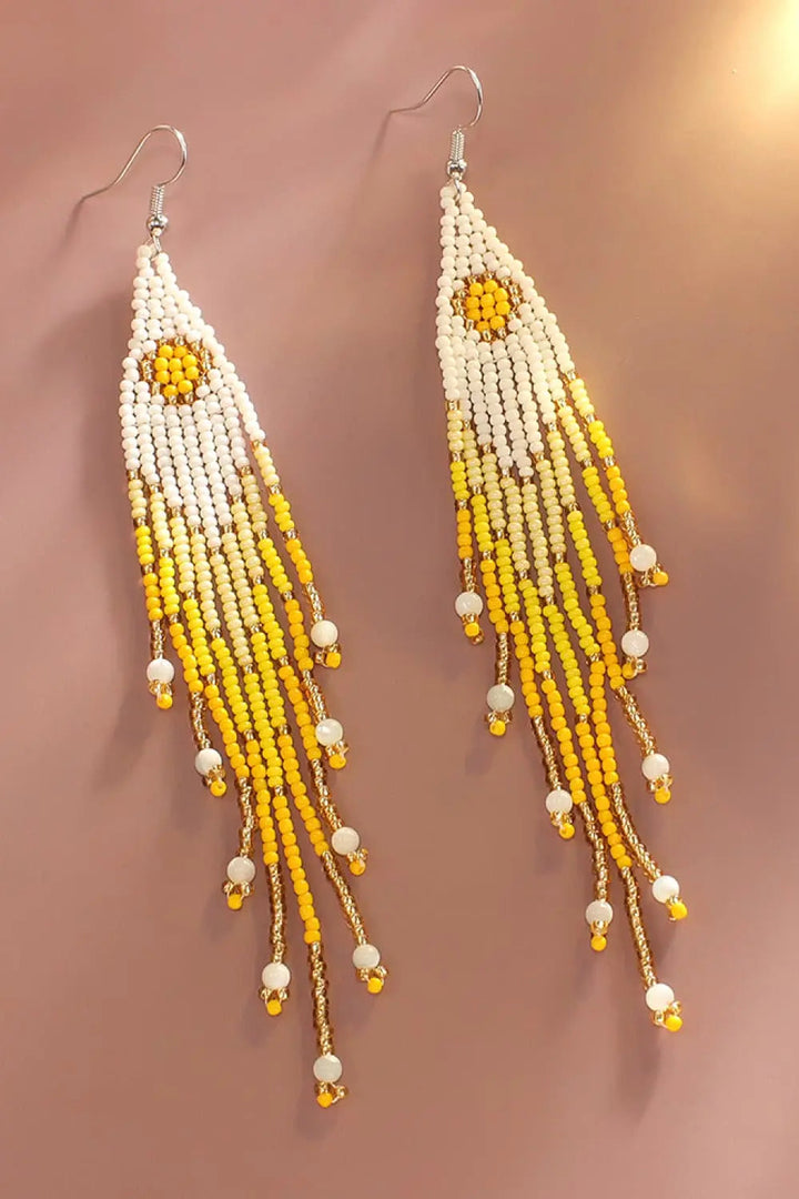 Beaded Dangle Earrings LOVCIA