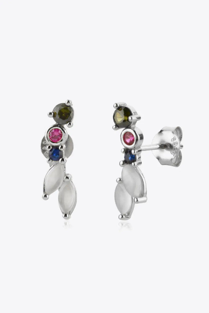 Zircon 925 Sterling Silver Earrings LOVCIA