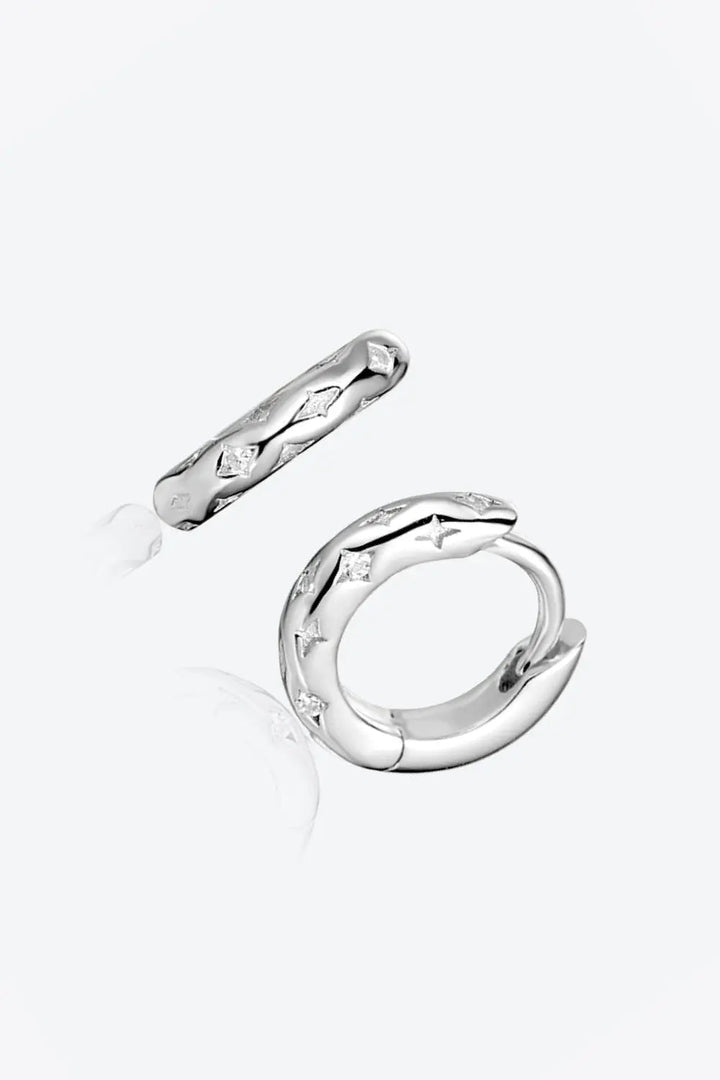 925 Sterling Silver Huggie Earrings LOVCIA