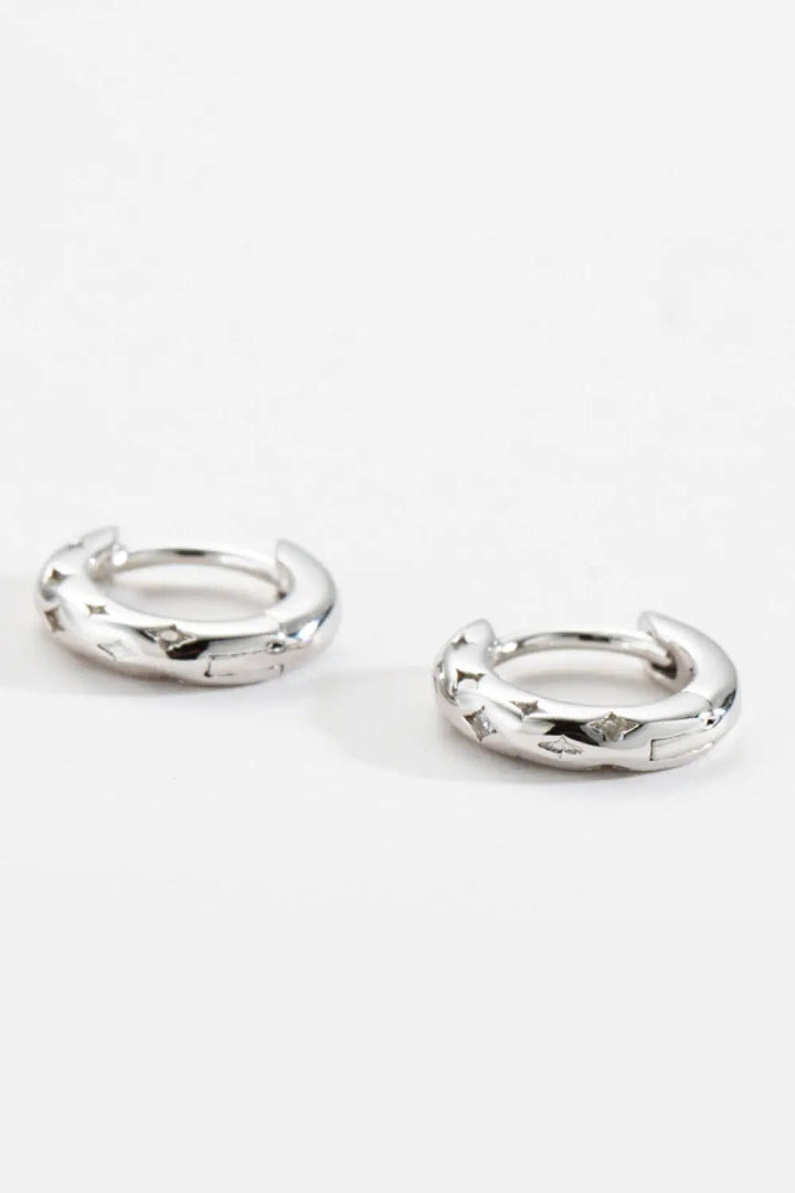 925 Sterling Silver Huggie Earrings LOVCIA