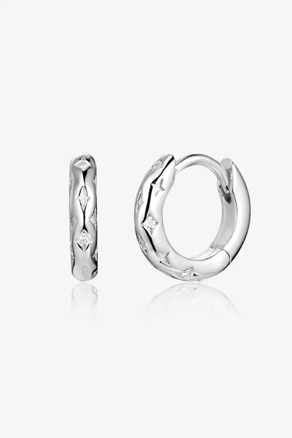 925 Sterling Silver Huggie Earrings LOVCIA