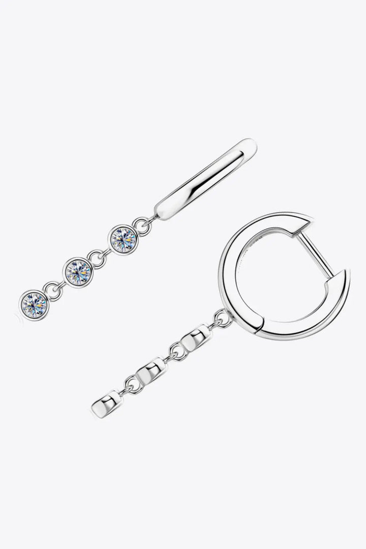 Moissanite Decor 925 Sterling Silver Earrings LOVCIA