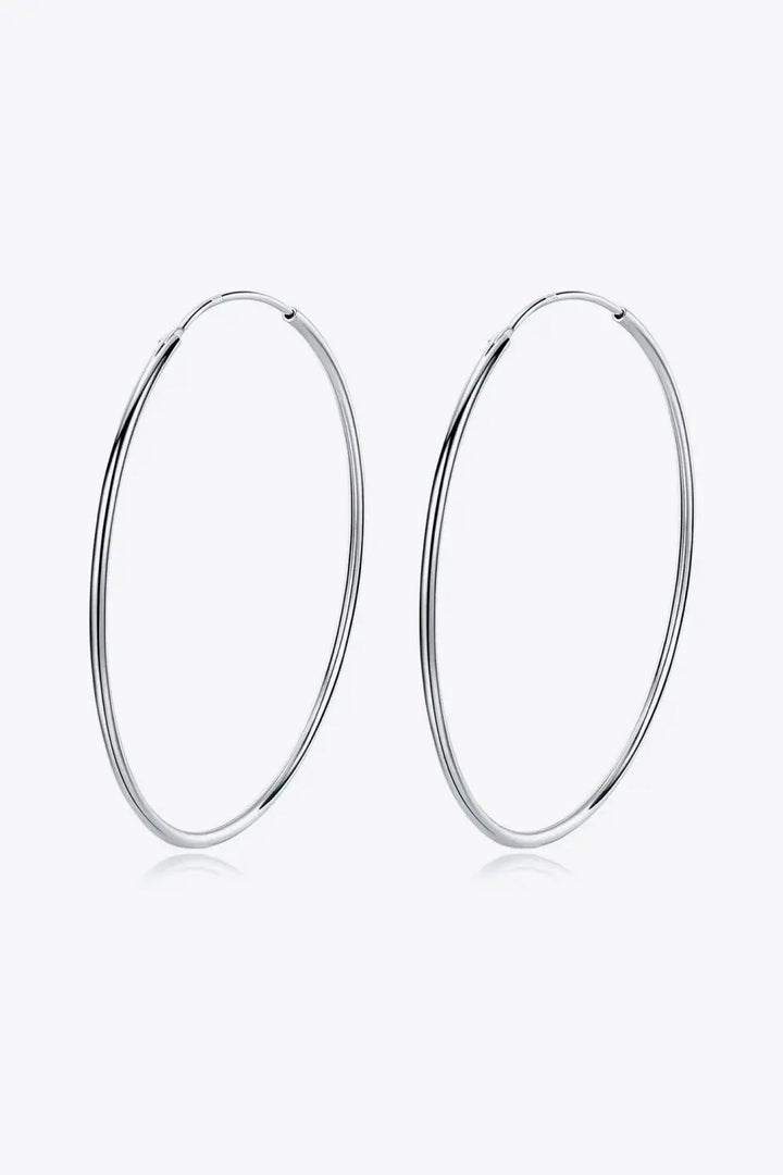 LOVCIA 925 Sterling Silver Hoop Earrings