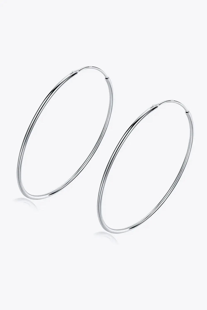 LOVCIA 925 Sterling Silver Hoop Earrings