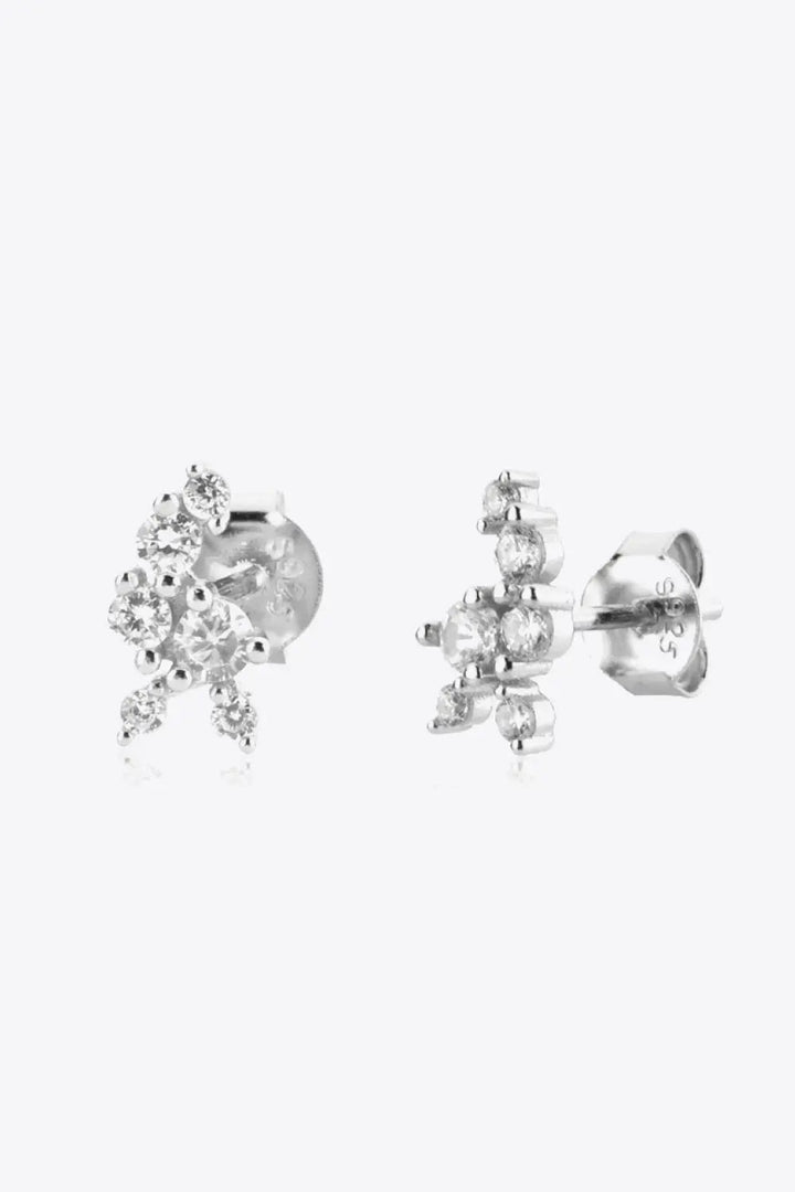 Zircon 925 Sterling Silver Stud Earrings LOVCIA