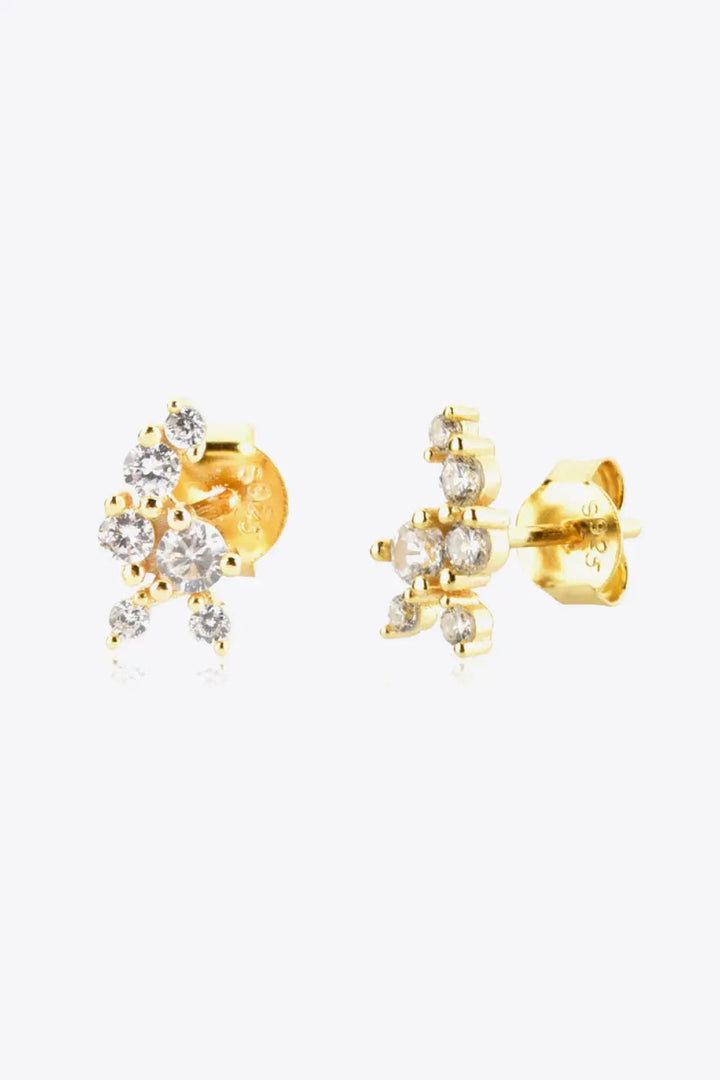 Zircon 925 Sterling Silver Stud Earrings LOVCIA