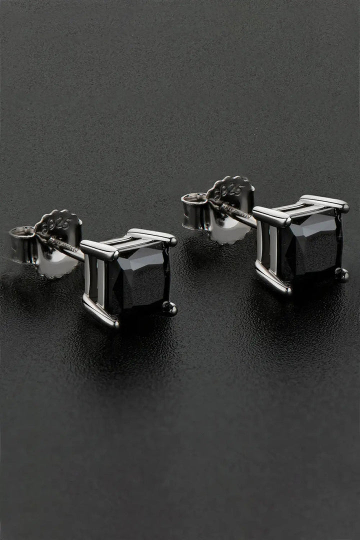 925 Sterling Silver Square Moissanite Stud Earrings LOVCIA