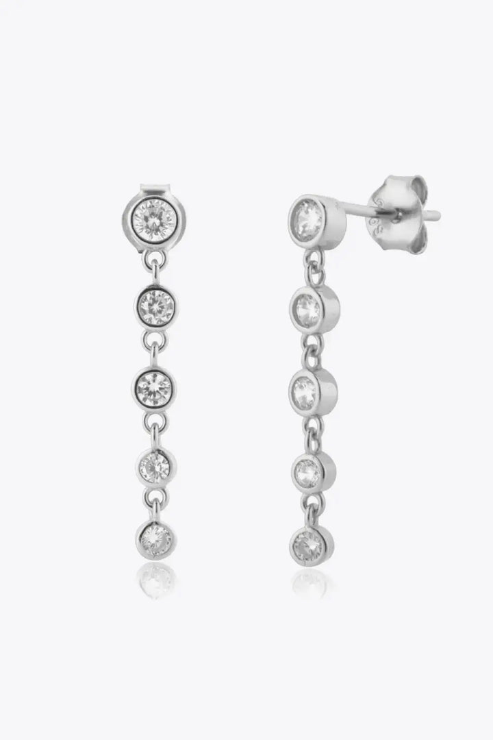 LOVCIA Inlaid Zircon 925 Sterling Silver Earrings