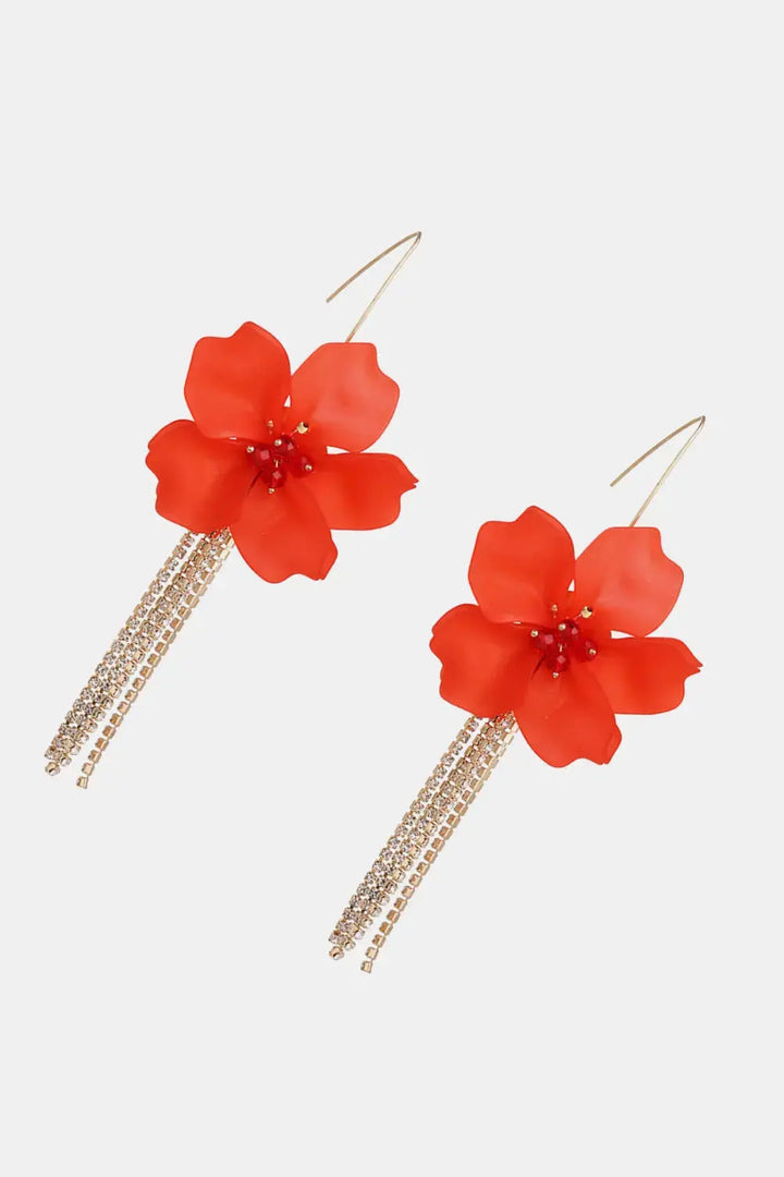 LOVCIA Flower Shape Acrylic Dangle Earrings