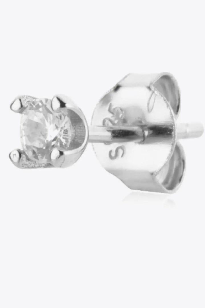 Zircon 925 Sterling Silver Stud Earrings LOVCIA