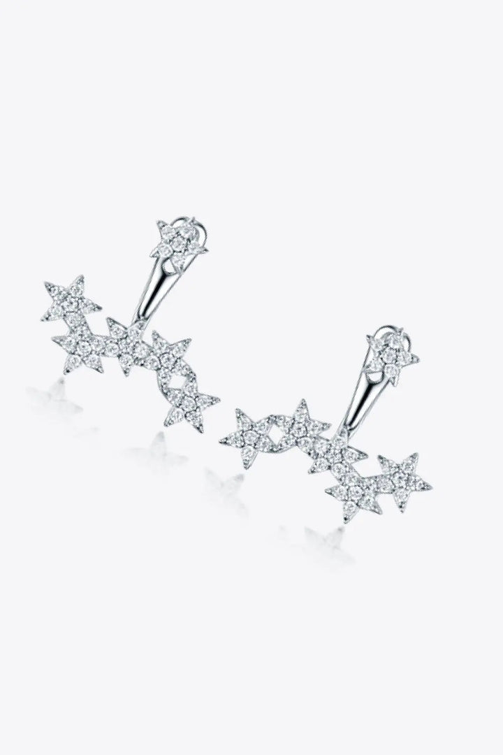 Zircon Star 925 Sterling Silver Single Earring LOVCIA