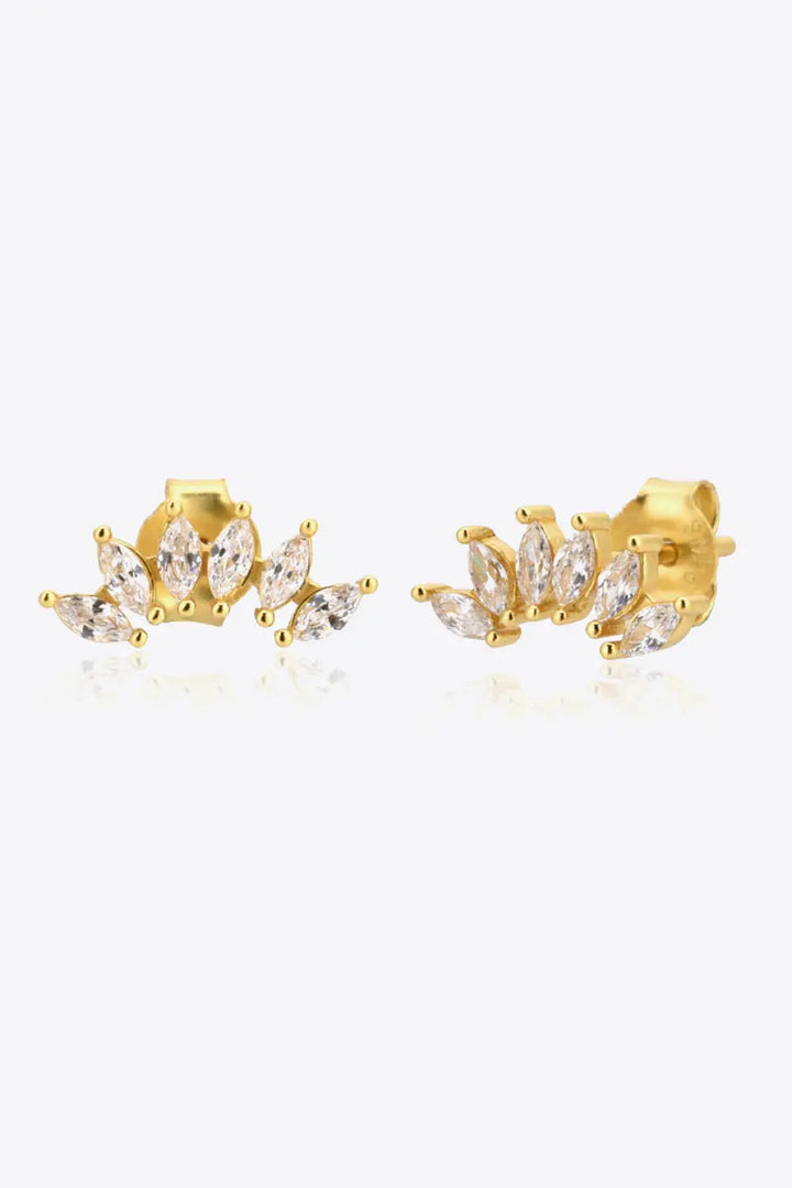 Zircon 925 Sterling Silver Stud Earrings LOVCIA