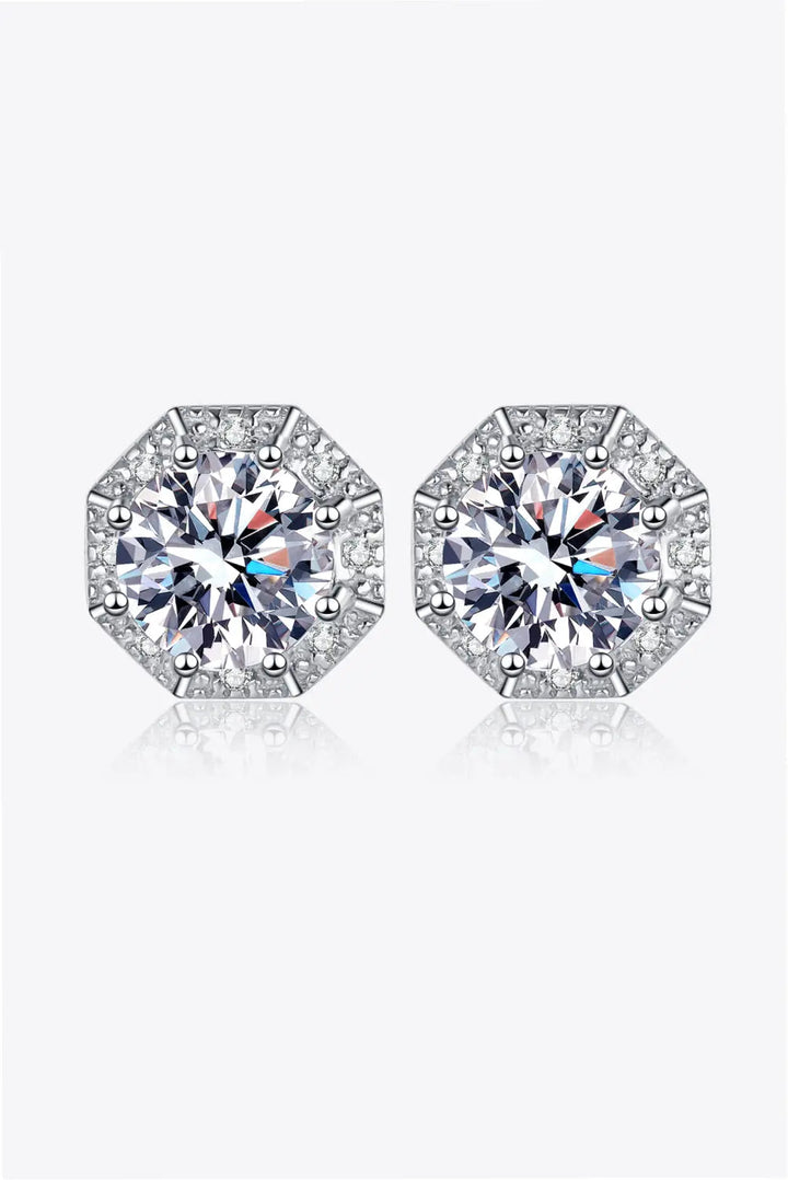 2 Carat Moissanite 925 Sterling Silver Stud Earrings LOVCIA