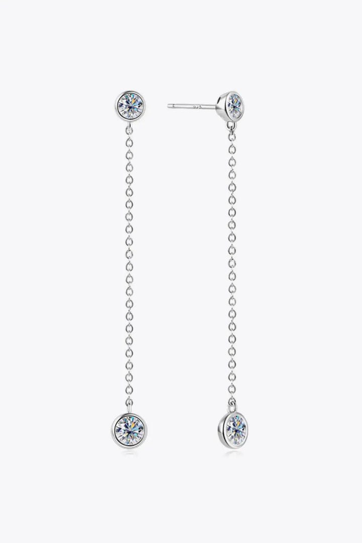 LOVCIA Adored Moissanite Chain Earrings