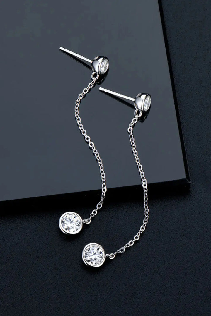 LOVCIA Adored Moissanite Chain Earrings