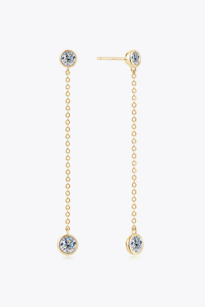 LOVCIA Adored Moissanite Chain Earrings