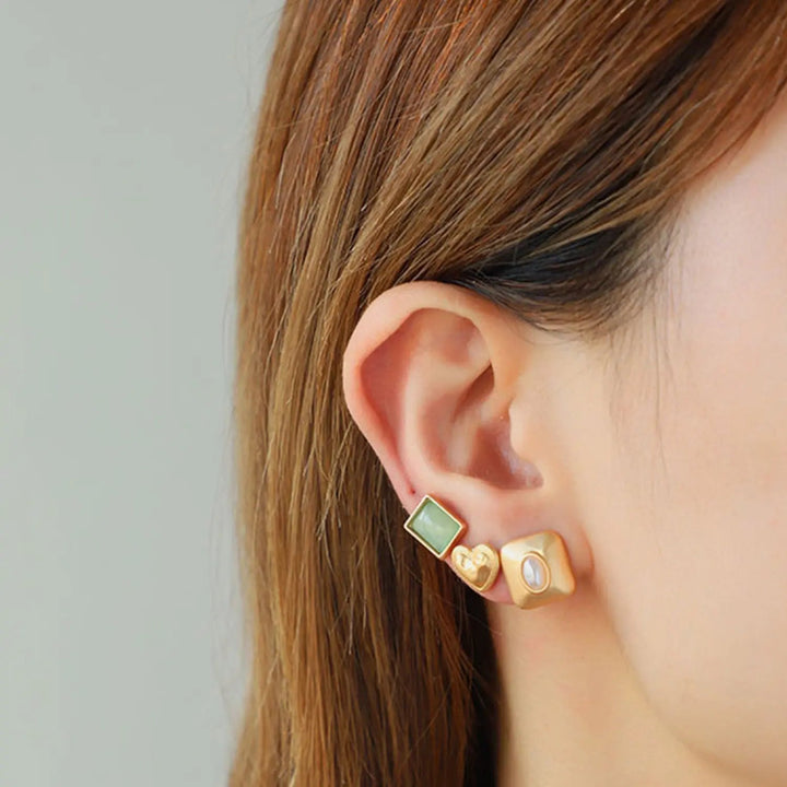 3-Piece Alloy Stud Earrings LOVCIA