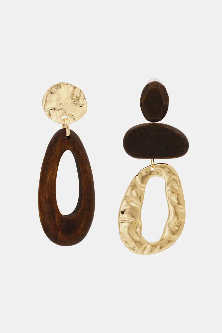 Wooden Dangle Earrings LOVCIA