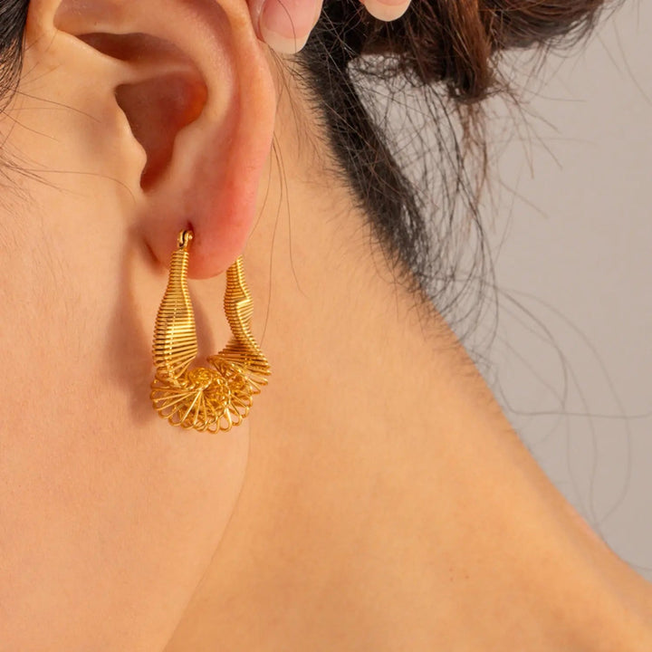 18K Gold-Plated Stainless Steel Earrings LOVCIA