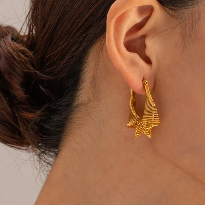 18K Gold-Plated Stainless Steel Earrings LOVCIA