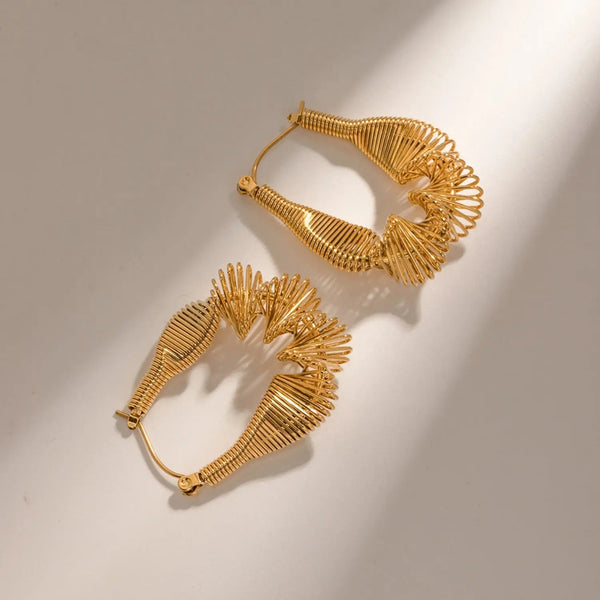 18K Gold-Plated Stainless Steel Earrings LOVCIA