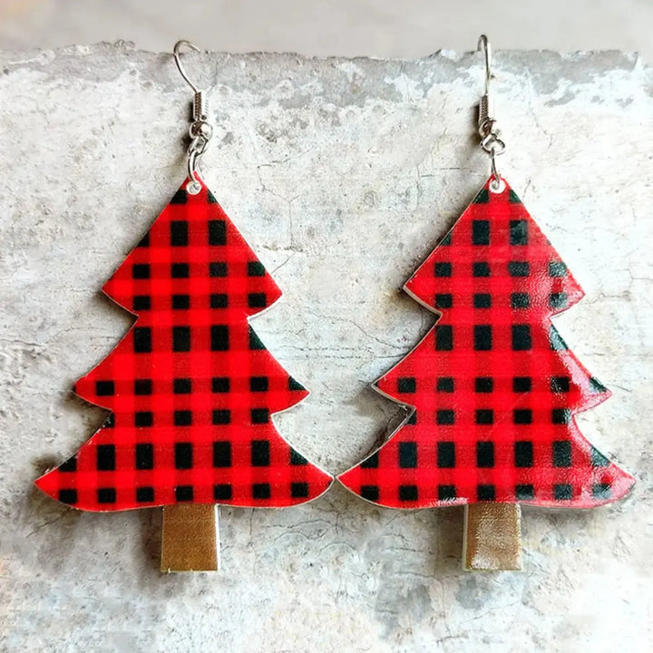 LOVCIA Christmas Themed Acrylic Dangle Earrings