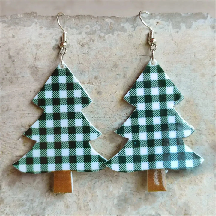 LOVCIA Christmas Themed Acrylic Dangle Earrings