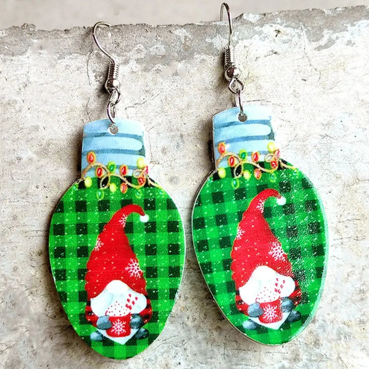 LOVCIA Christmas Themed Acrylic Dangle Earrings