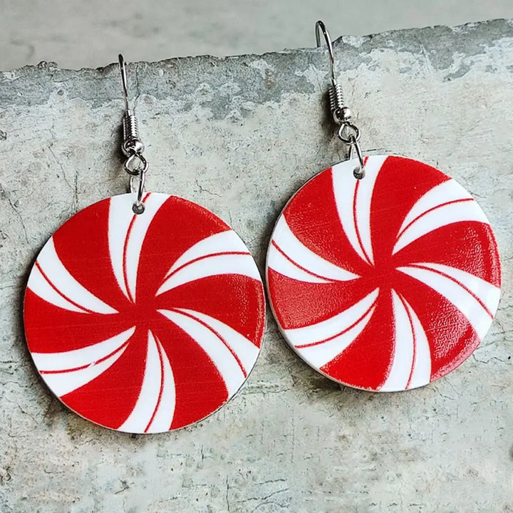 LOVCIA Christmas Themed Acrylic Dangle Earrings