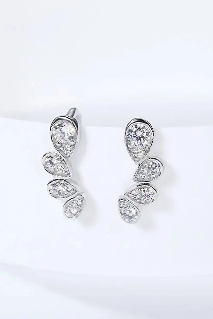 LOVCIA Pear Shape Moissanite Earrings