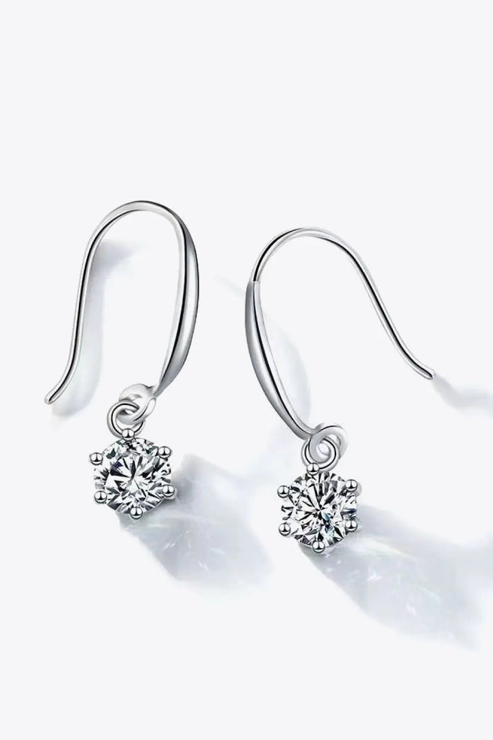 2 Carat Moissanite 6-Prong Drop Earrings LOVCIA