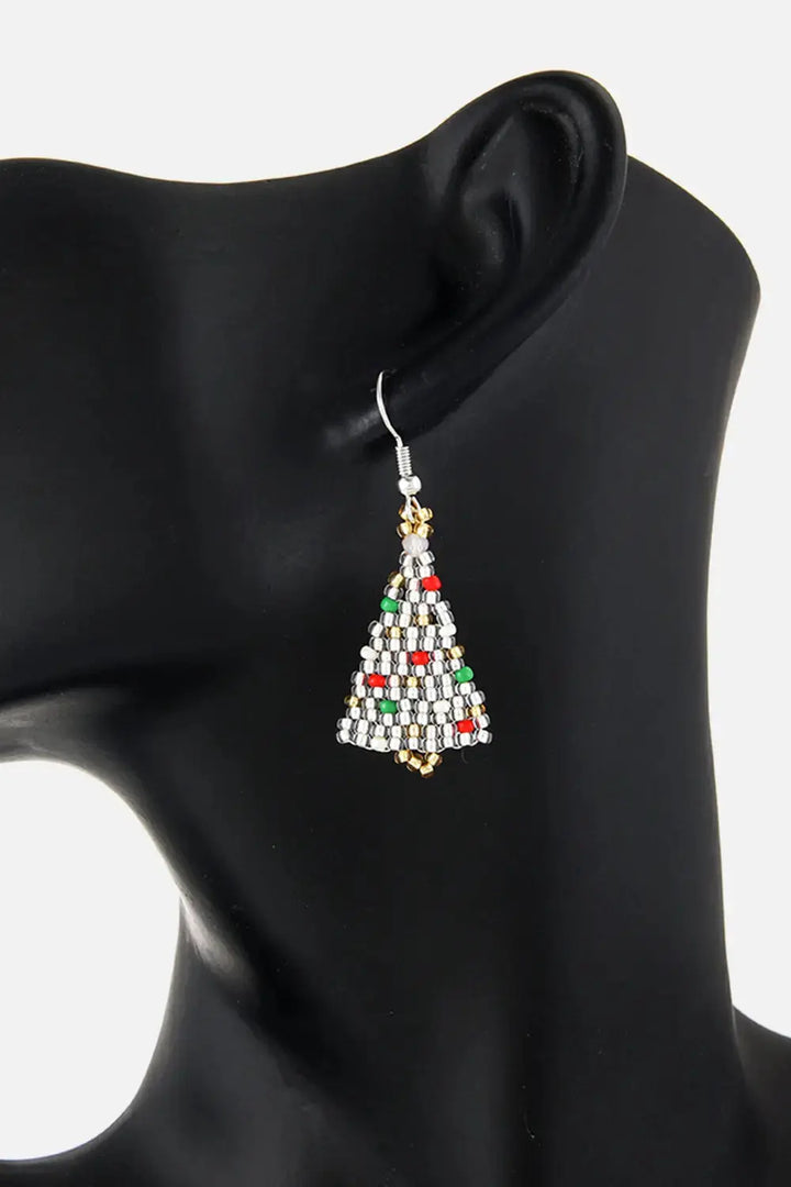 LOVCIA Beaded Christmas Tree Earrings