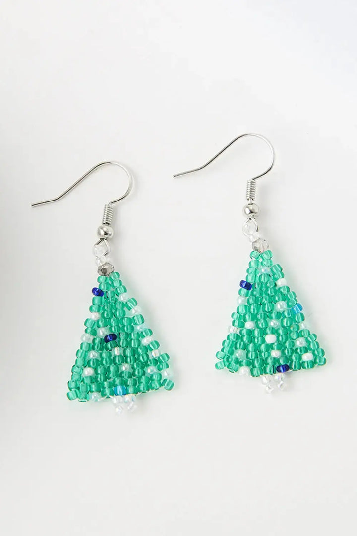 LOVCIA Beaded Christmas Tree Earrings