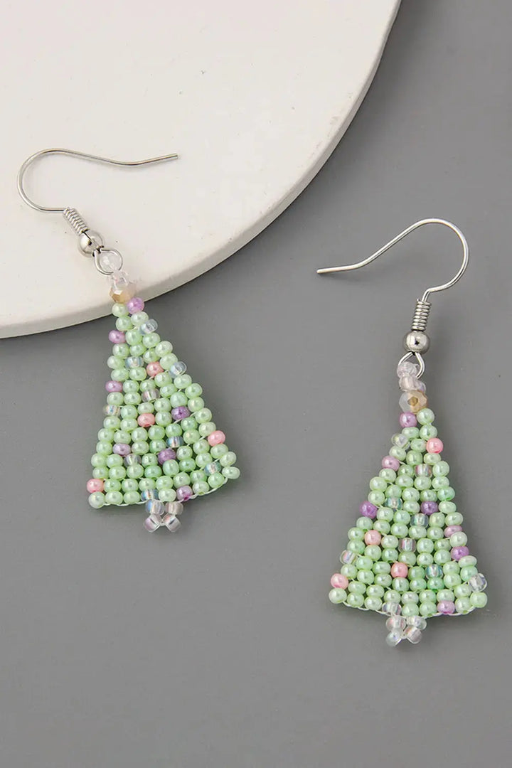 LOVCIA Beaded Christmas Tree Earrings