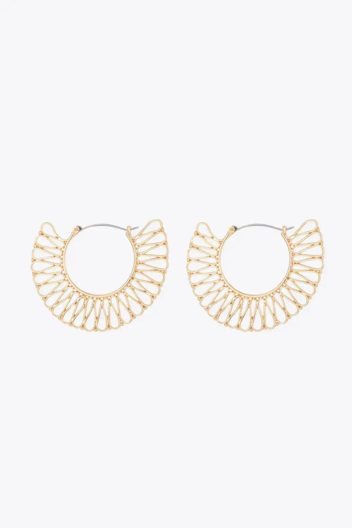 LOVCIA 5-Pair Wholesale 18K Gold-Plated Cutout Earrings