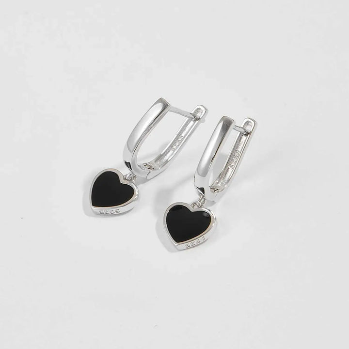 LOVCIA 925 sterling silver Heart Drop Earrings