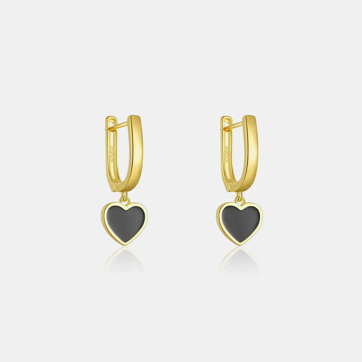 LOVCIA 925 sterling silver Heart Drop Earrings