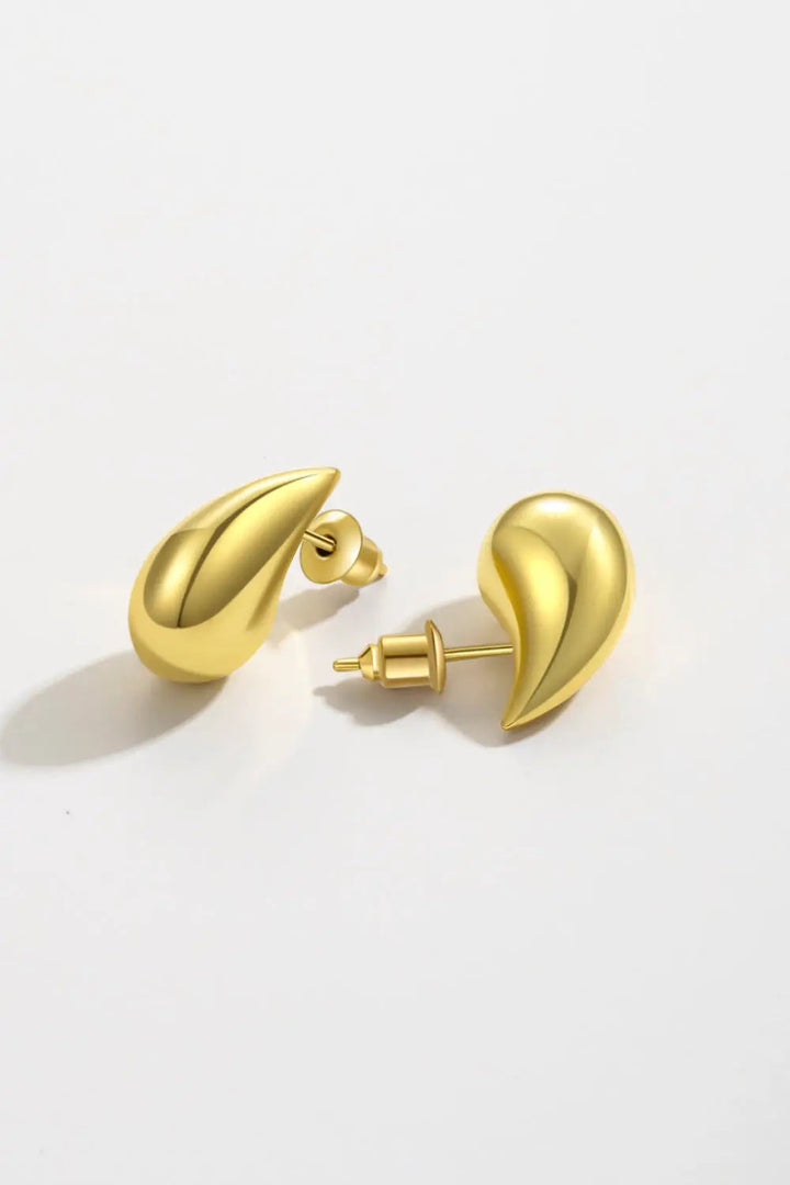 Water Drop Brass Earrings LOVCIA