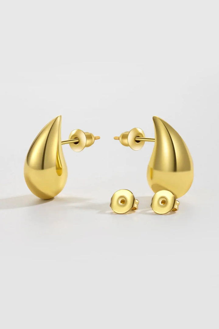 Water Drop Brass Earrings LOVCIA