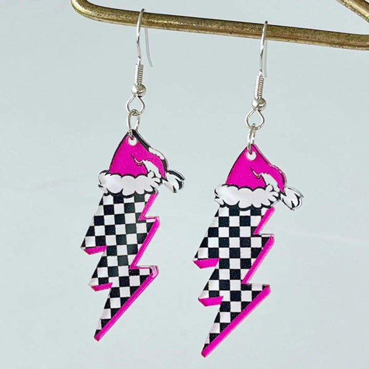 Geometric Shape Acrylic Dangle Earrings LOVCIA