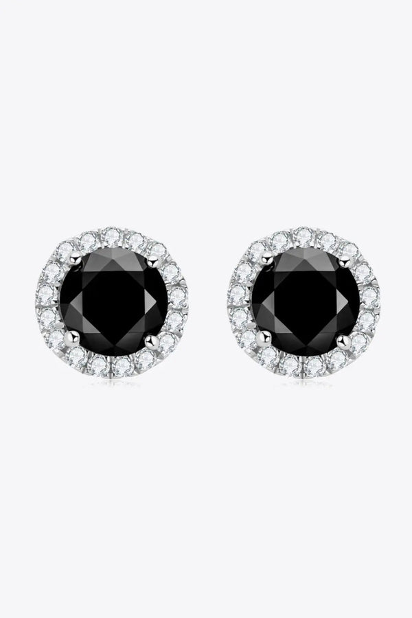 LOVCIA Two-Tone 4-Prong Moissanite Stud Earrings