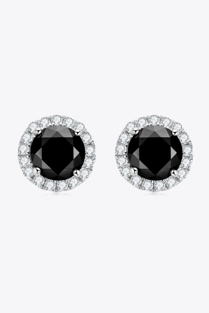 Two-Tone 4-Prong Moissanite Stud Earrings LOVCIA