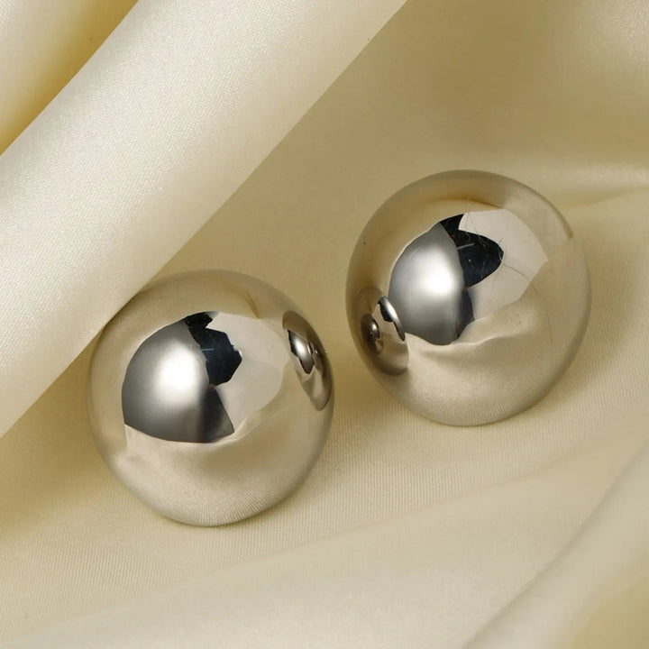 Stainless Steel Ball Earrings LOVCIA